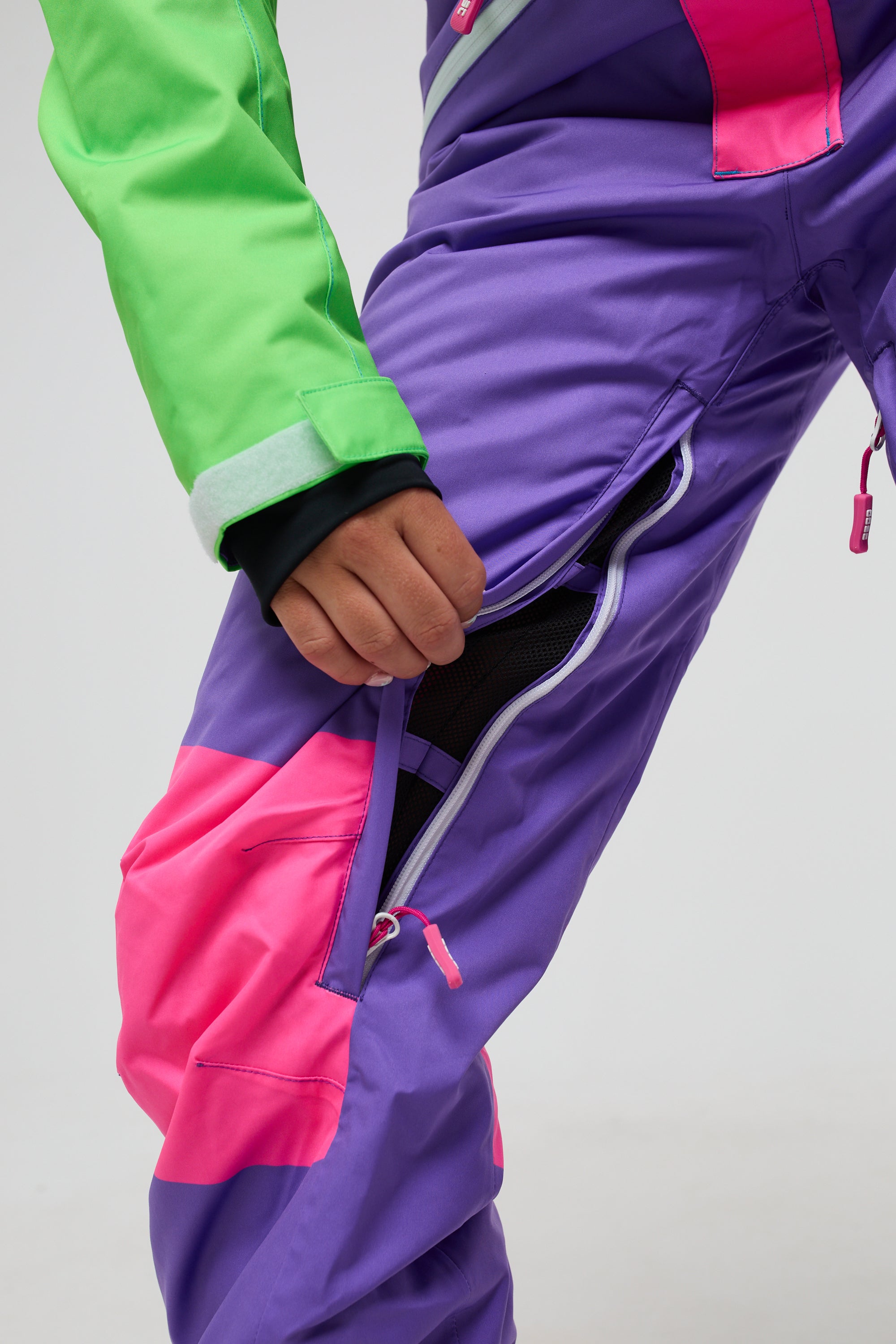 Powder Hound Neon Ski Suit | Retro Snow Suit (Women's) - OOSC