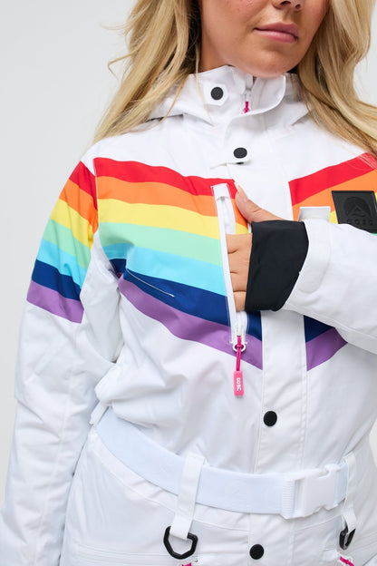 Rainbow Road Curved Women's Ski Suit - OOSC Clothing - USA