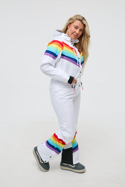 Rainbow Road Curved Women's Ski Suit - OOSC Clothing - USA