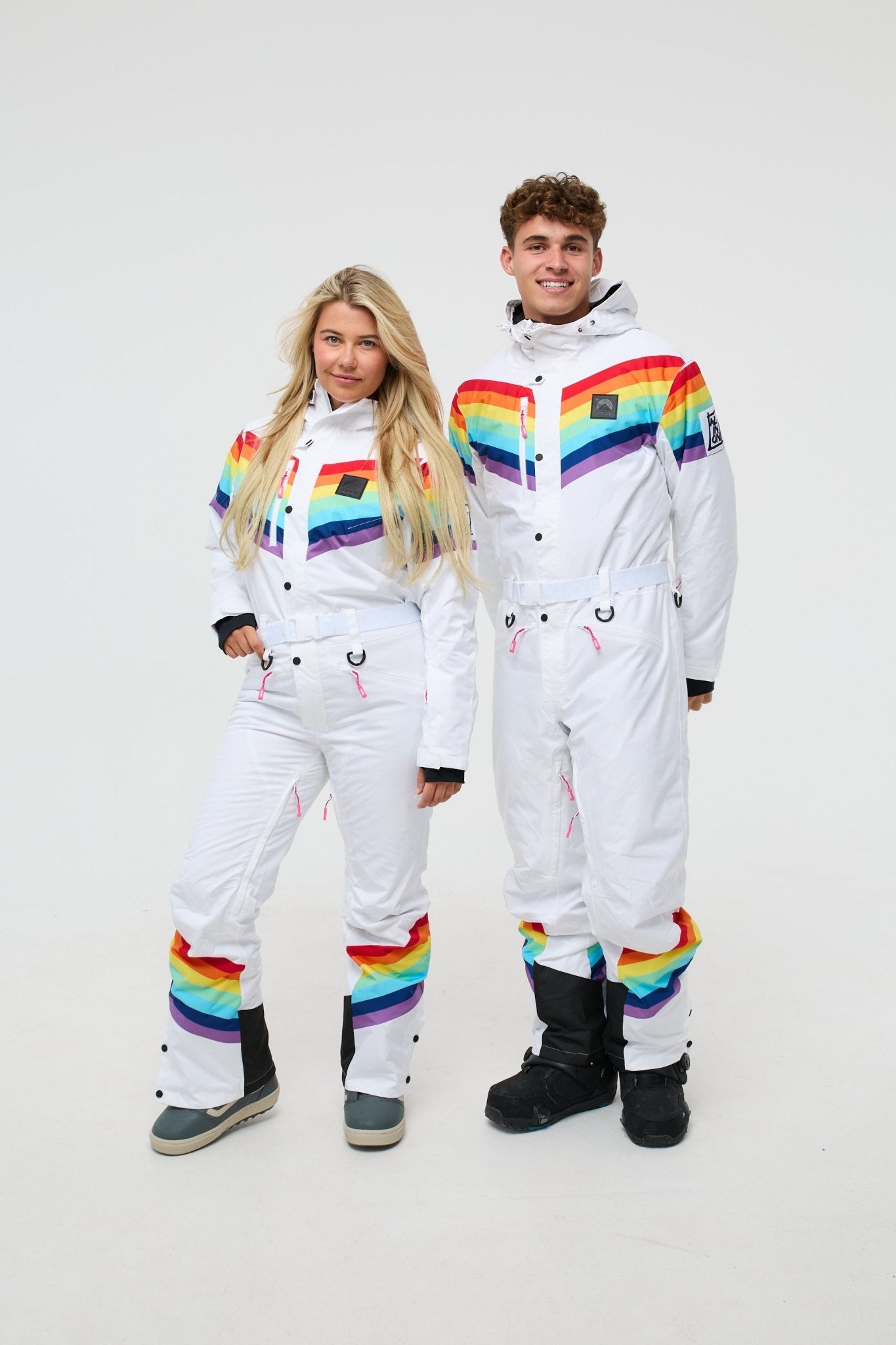 Rainbow Road Curved Women's Ski Suit - OOSC Clothing - USA