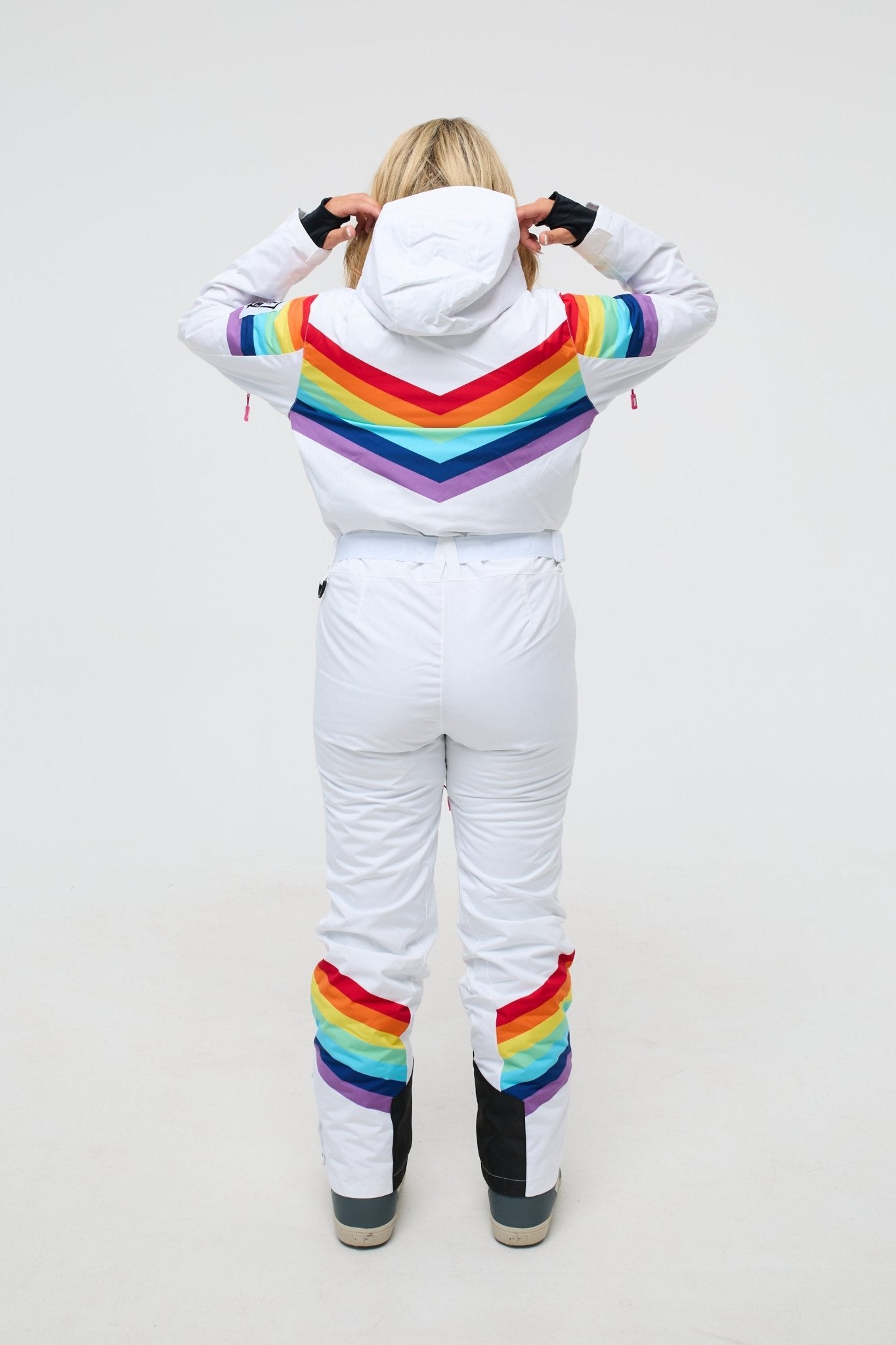 Rainbow Road Curved Women's Ski Suit - OOSC Clothing - USA