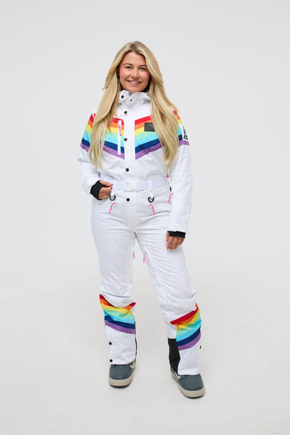 Rainbow Road Curved Women's Ski Suit - OOSC Clothing - USA