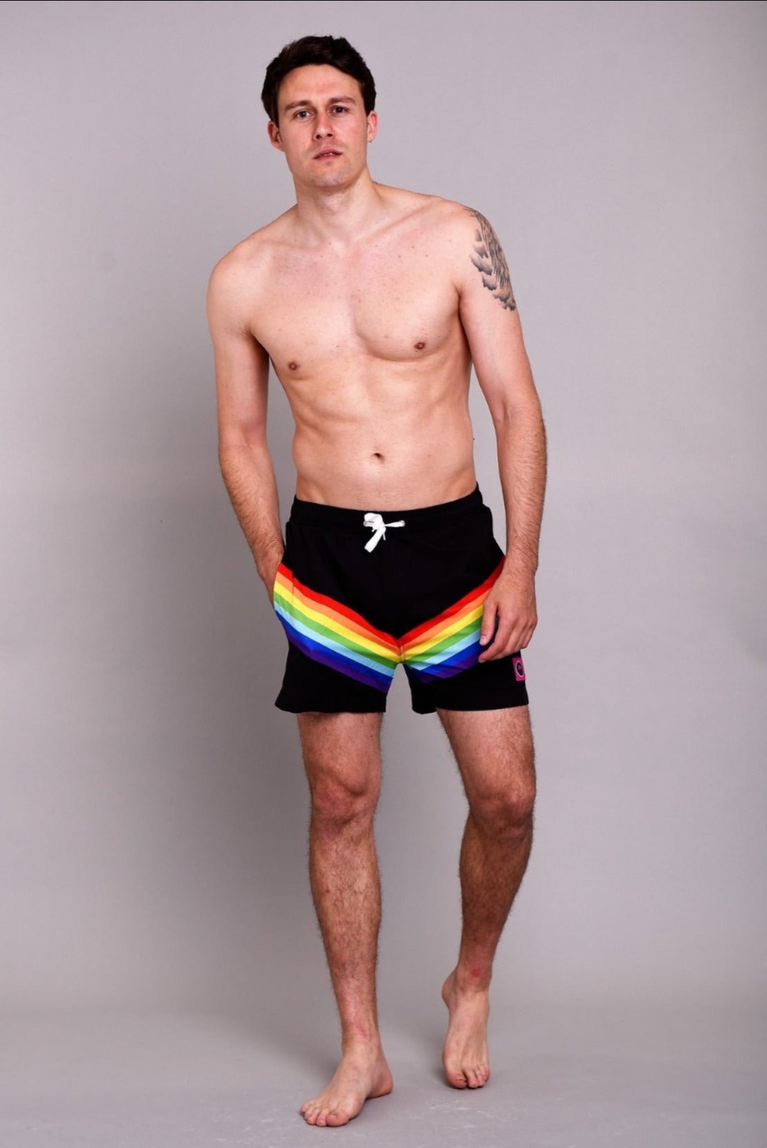 Rainbow Road Men's Swim Shorts - OOSC Clothing - USA