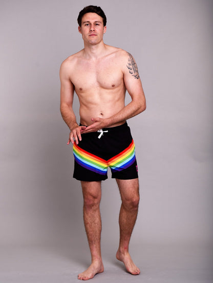 Rainbow Road Men's Swim Shorts - OOSC Clothing - USA