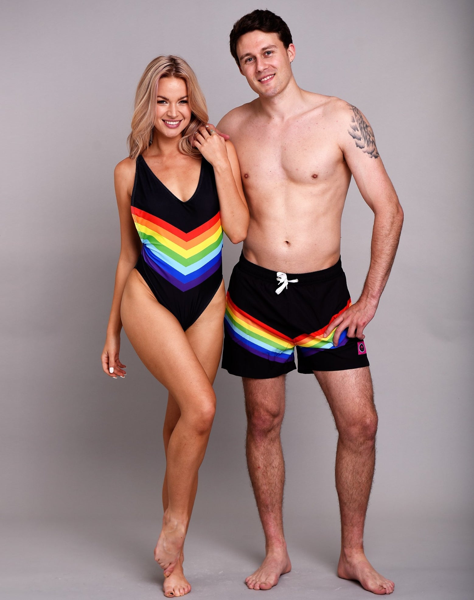 Rainbow Road Men's Swim Shorts - OOSC Clothing - USA