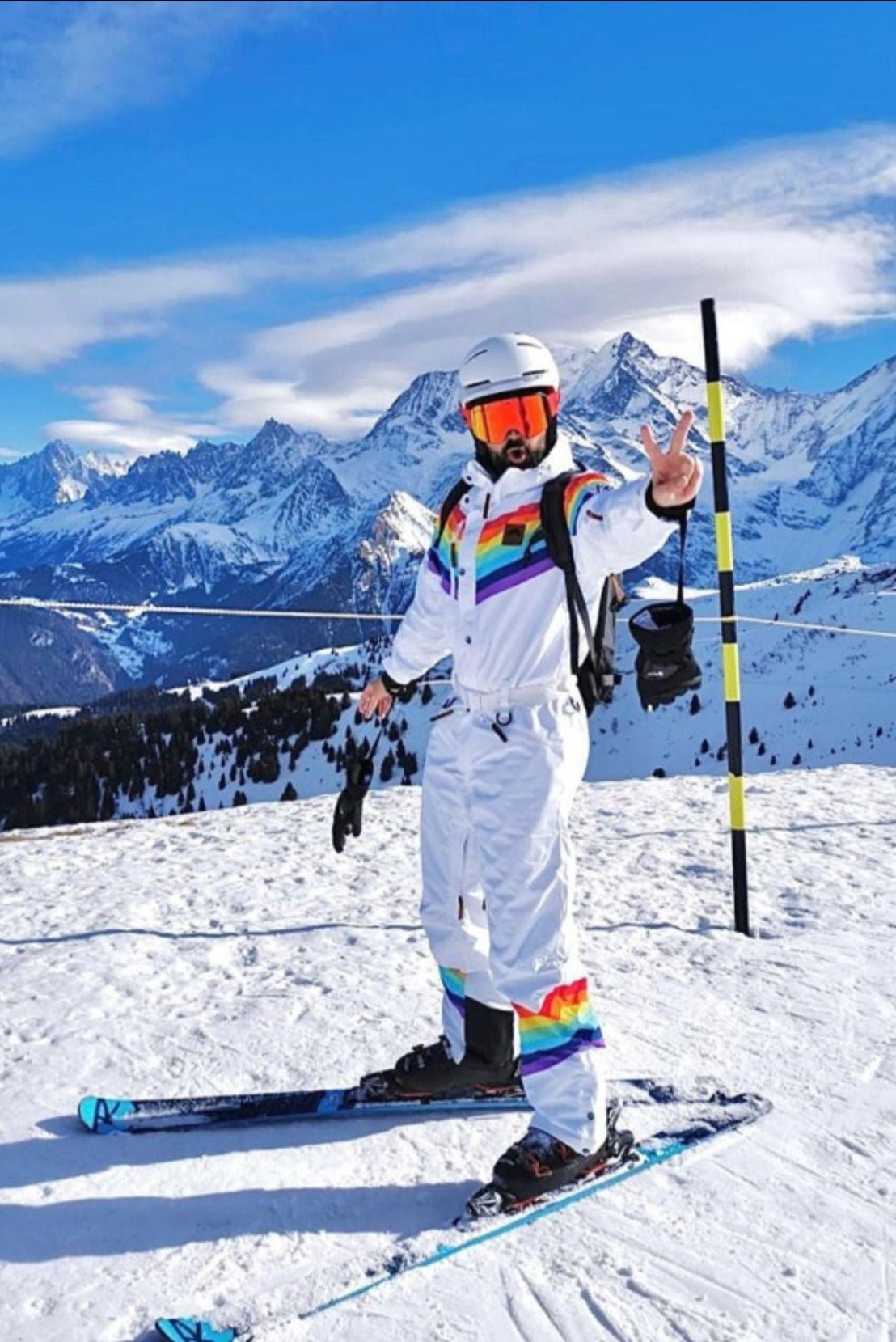 Rainbow Road Ski Suit - Mens - OOSC Clothing - USA