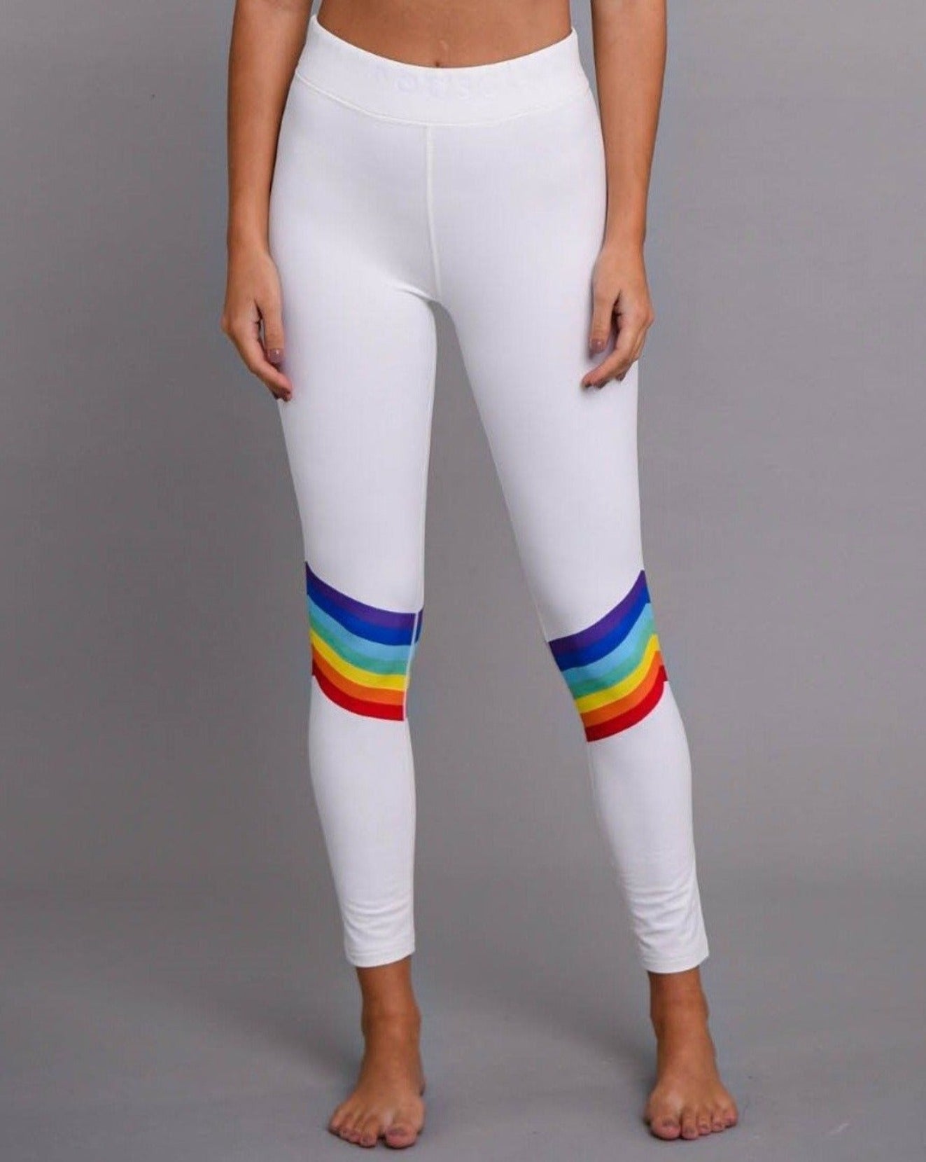 Rainbow Road Women's Baselayer Leggings - OOSC Clothing - USA