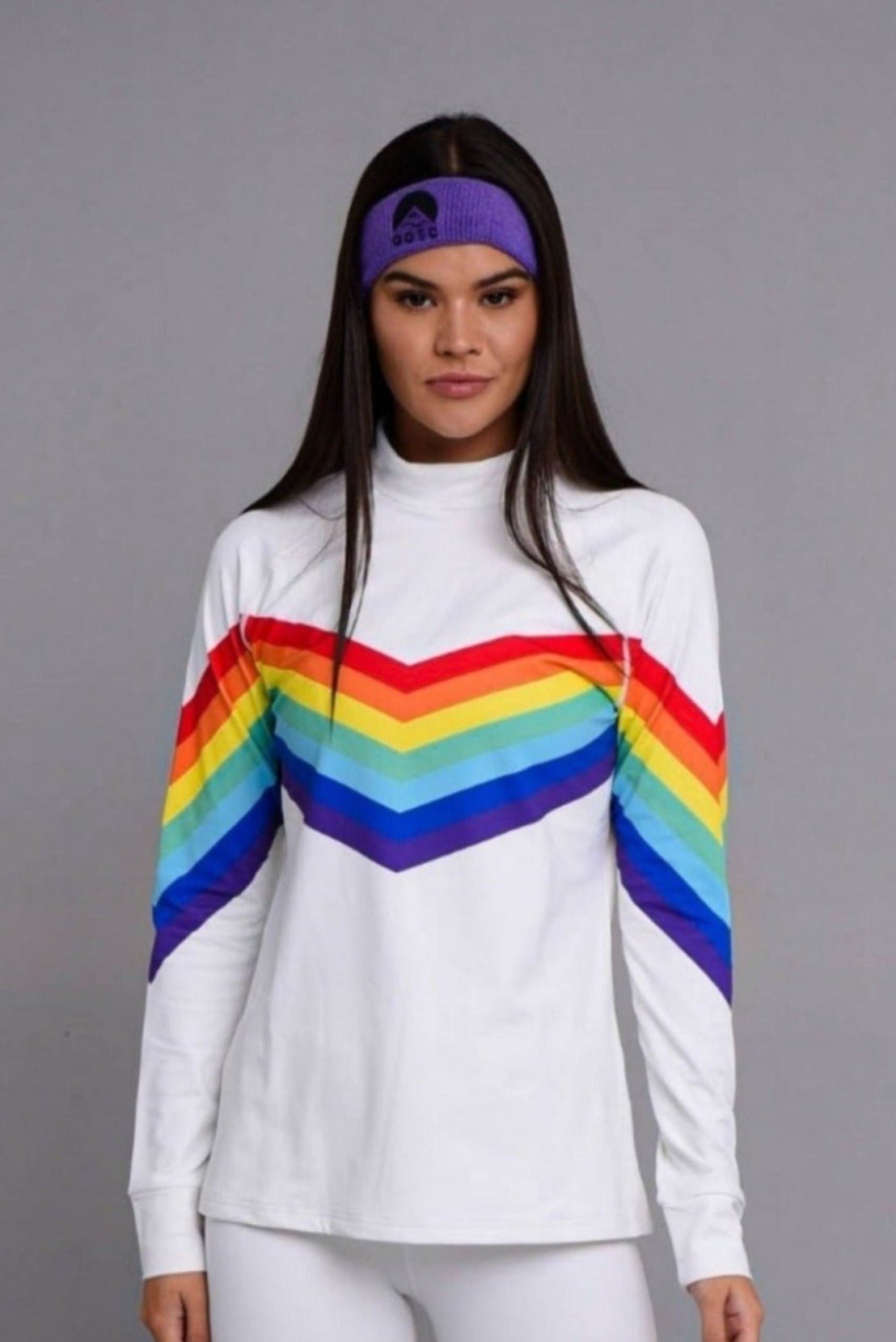 Rainbow Road Women's Baselayer Top - OOSC Clothing - USA