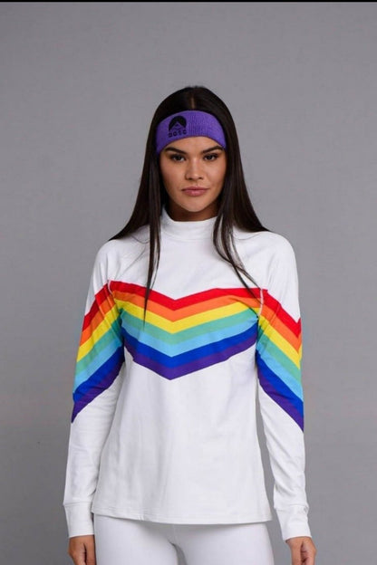 Rainbow Road Women's Baselayer Top - OOSC Clothing - USA