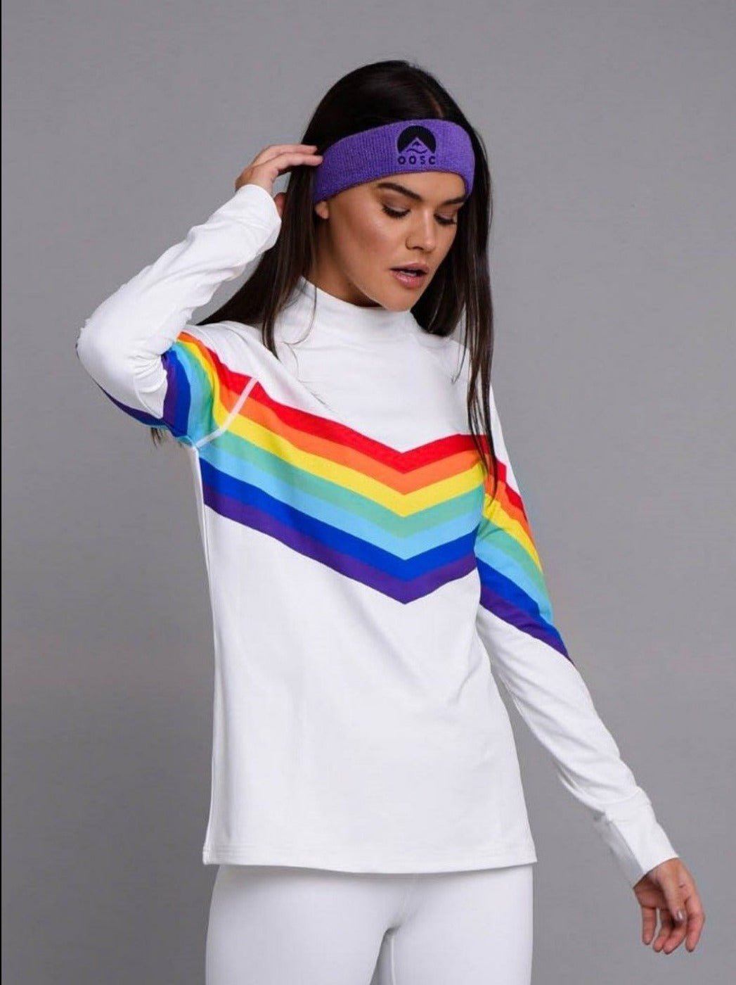 Rainbow Road Women's Baselayer Top - OOSC Clothing - USA