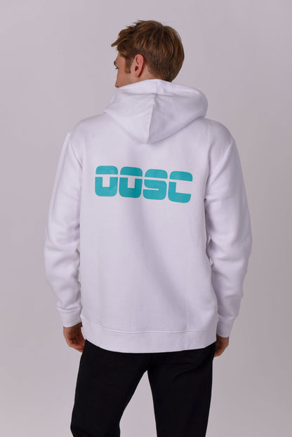 Retro OOSC Hoodie White - OOSC Clothing - USA