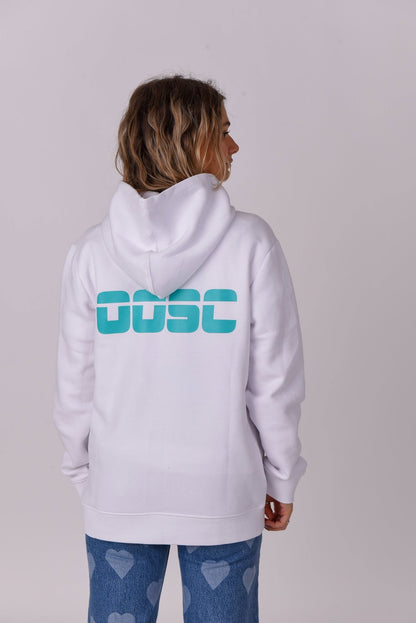 Retro OOSC Hoodie - White - OOSC Clothing - USA