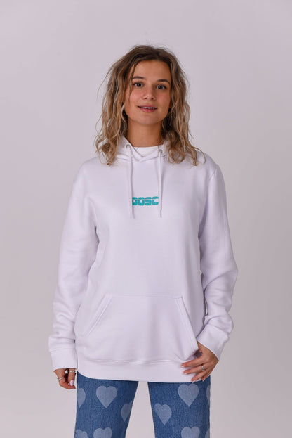 Retro OOSC Hoodie - White - OOSC Clothing - USA