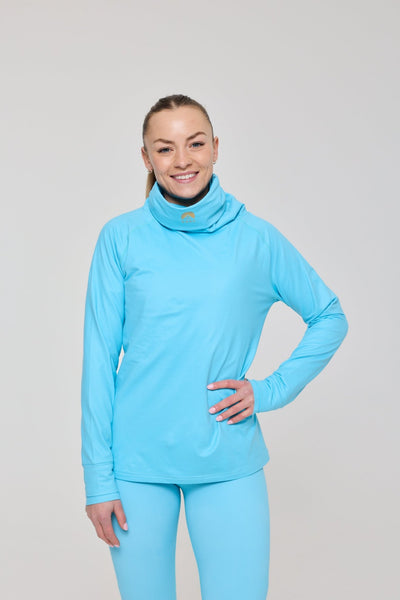 Rhythm Is A Dancer Women's High Neck Baselayer Top - OOSC Clothing - USA