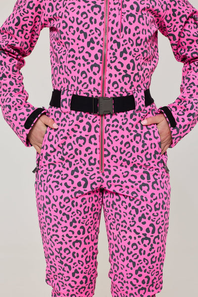 Rosé Leopard Ski Suit - OOSC Clothing - USA