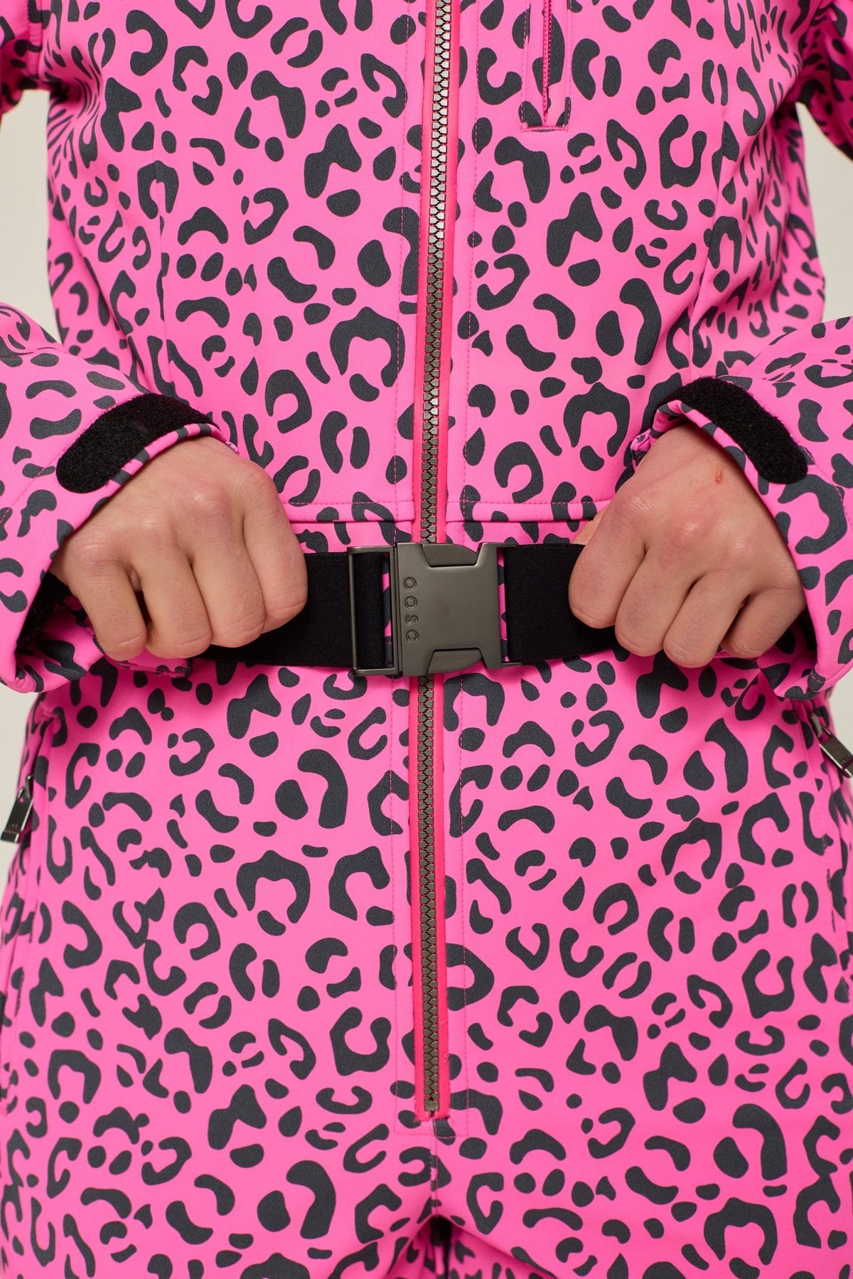 Rosé Leopard Ski Suit - OOSC Clothing - USA