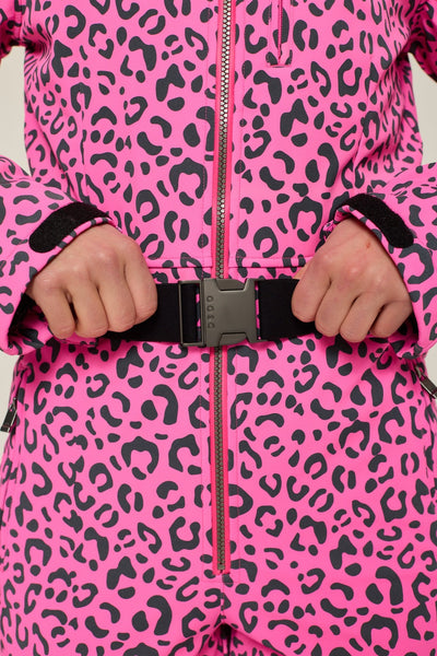 Rosé Leopard Ski Suit - OOSC Clothing - USA