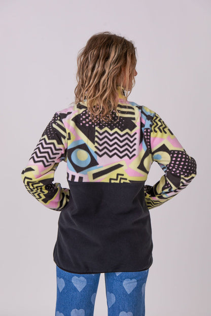 Saved By The Bell Fleece Black - Women's - OOSC Clothing - USA