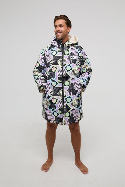 Saved By The Bell Recycled Sherpa Lined Changing Robe - Men's - OOSC Clothing - USA