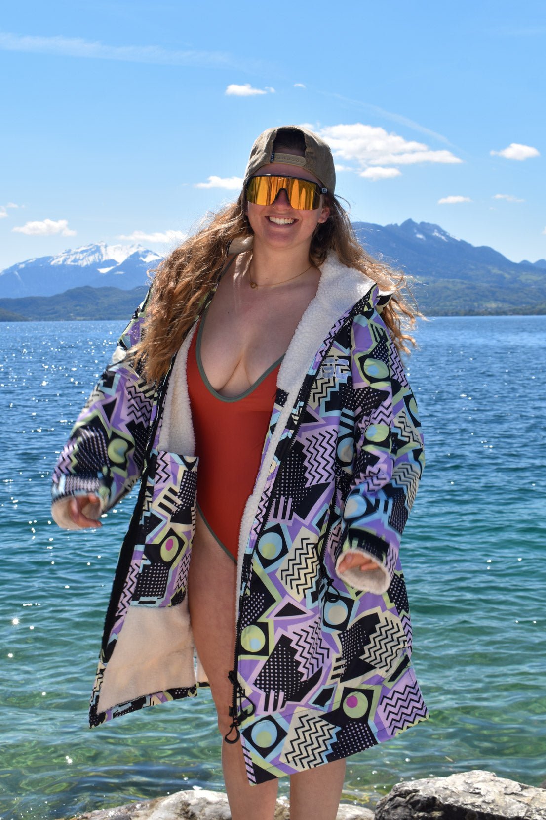 Saved By The Bell Recycled Sherpa Lined Changing Robe - Women's - OOSC Clothing - USA