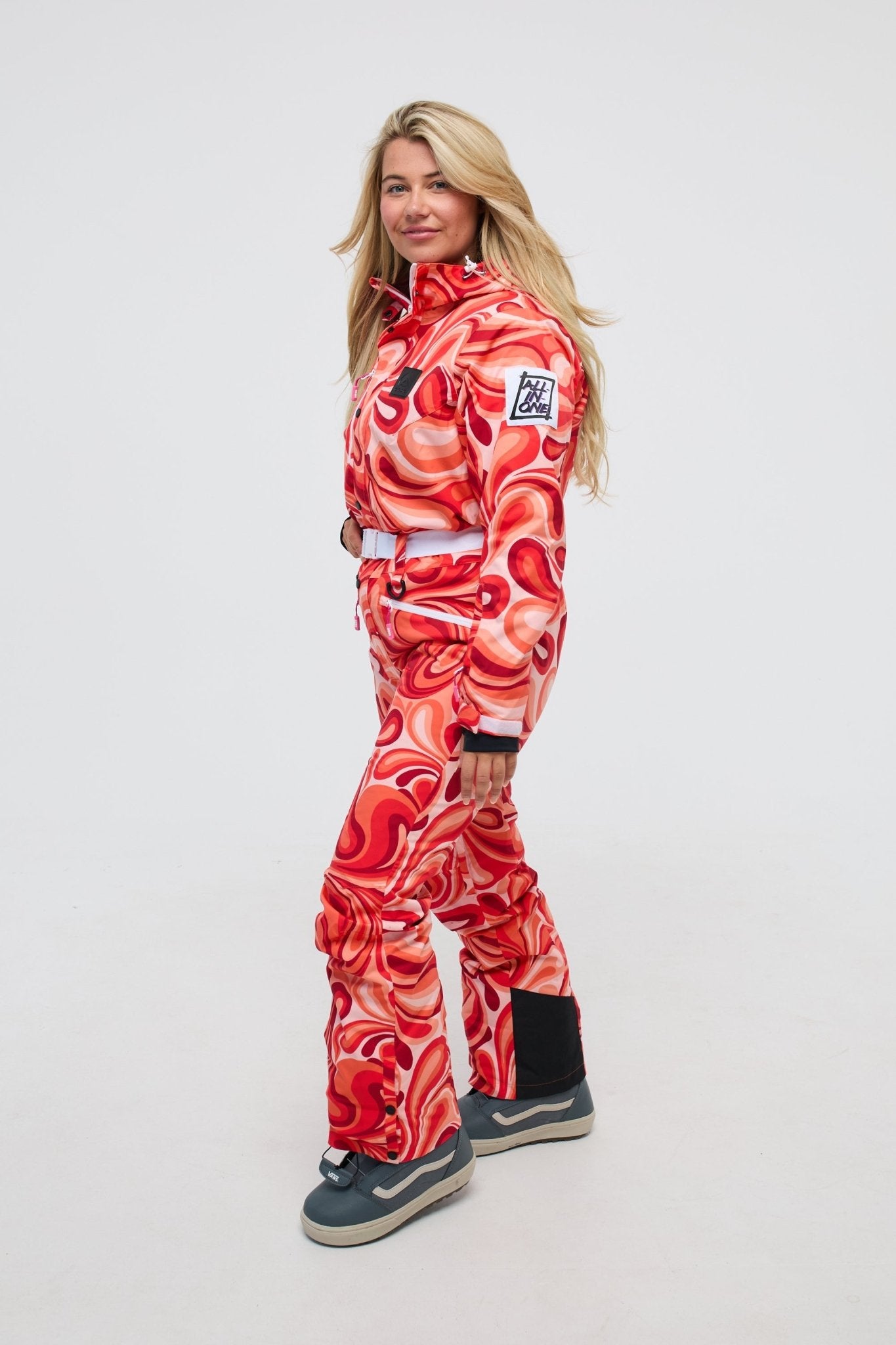 Shagadelic Baby! - Curved Women's Ski Suit - OOSC Clothing - USA