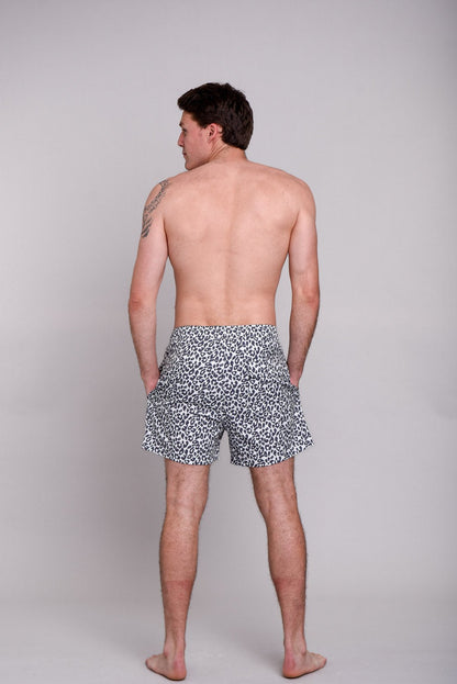 Snow Leopard Men's Swim Shorts - OOSC Clothing - USA