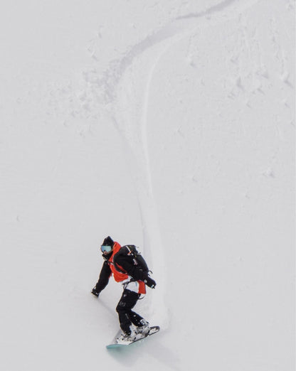 Snow Park Overhead Jacket - White & Red - OOSC Clothing - USA