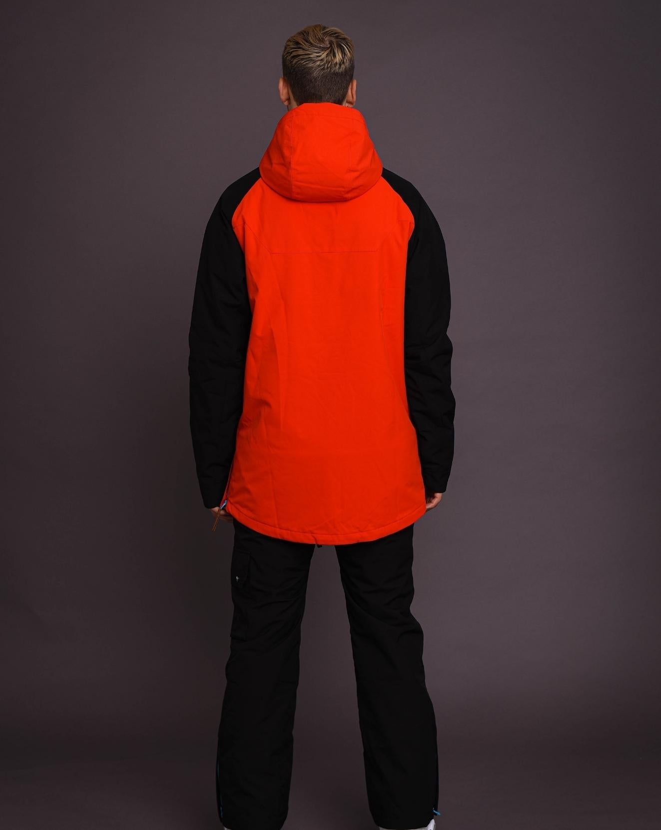 Snow Park Overhead Jacket - White & Red - OOSC Clothing - USA