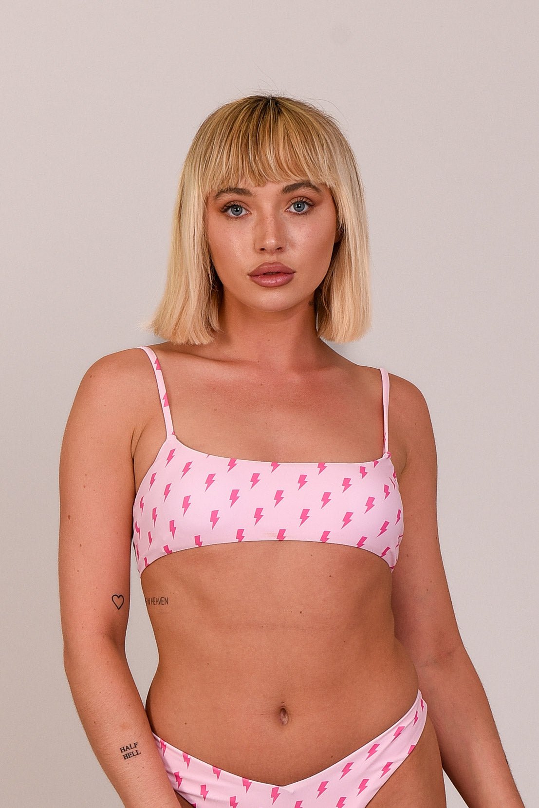 Strike of Luck Lace up Crop Bikini Top - OOSC Clothing - USA