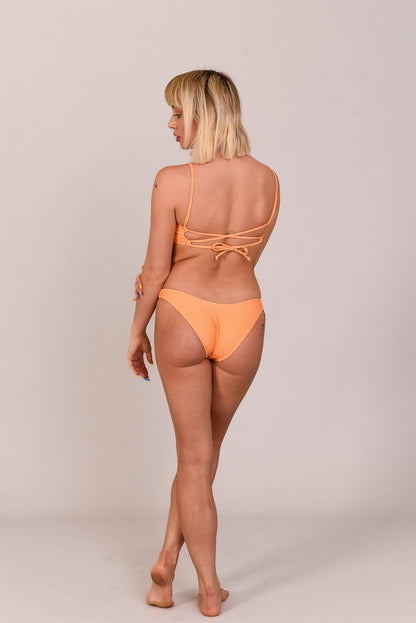 Tangerine Squeeze Brazilian Bikini Bottoms - OOSC Clothing - USA