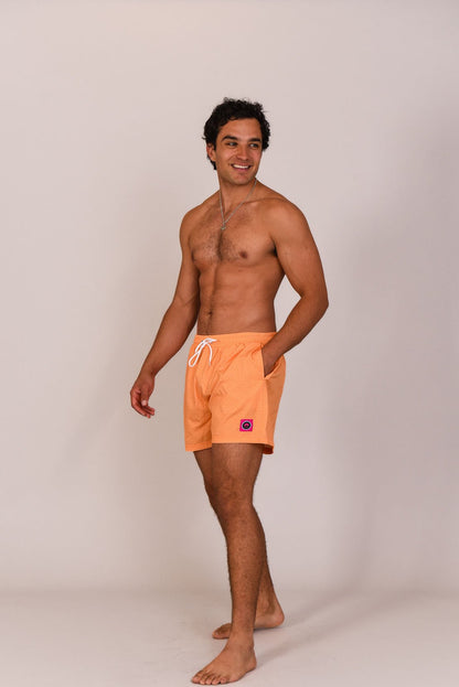 Tangerine Squeeze Men's Swim Shorts - OOSC Clothing - USA