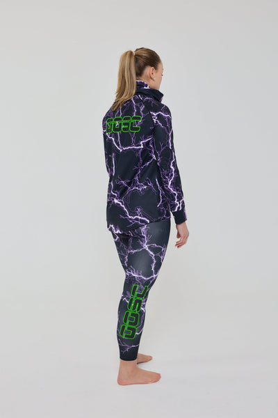 Thunderstruck Women's High Neck Baselayer Top - OOSC Clothing - USA