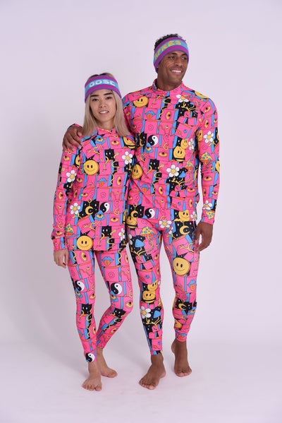 Trippy Hippy Men's Baselayer Top - OOSC Clothing - USA