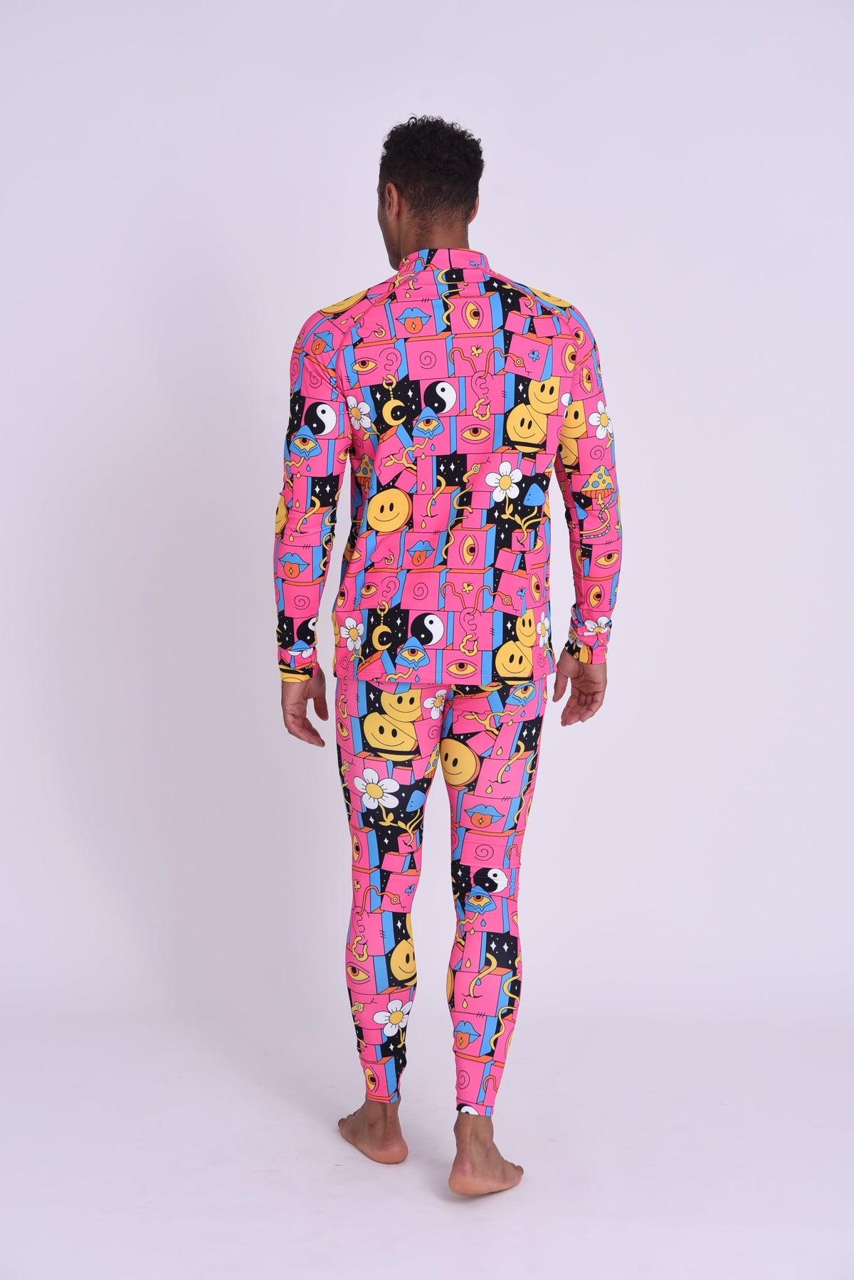 Trippy Hippy Men's Baselayer Top - OOSC Clothing - USA