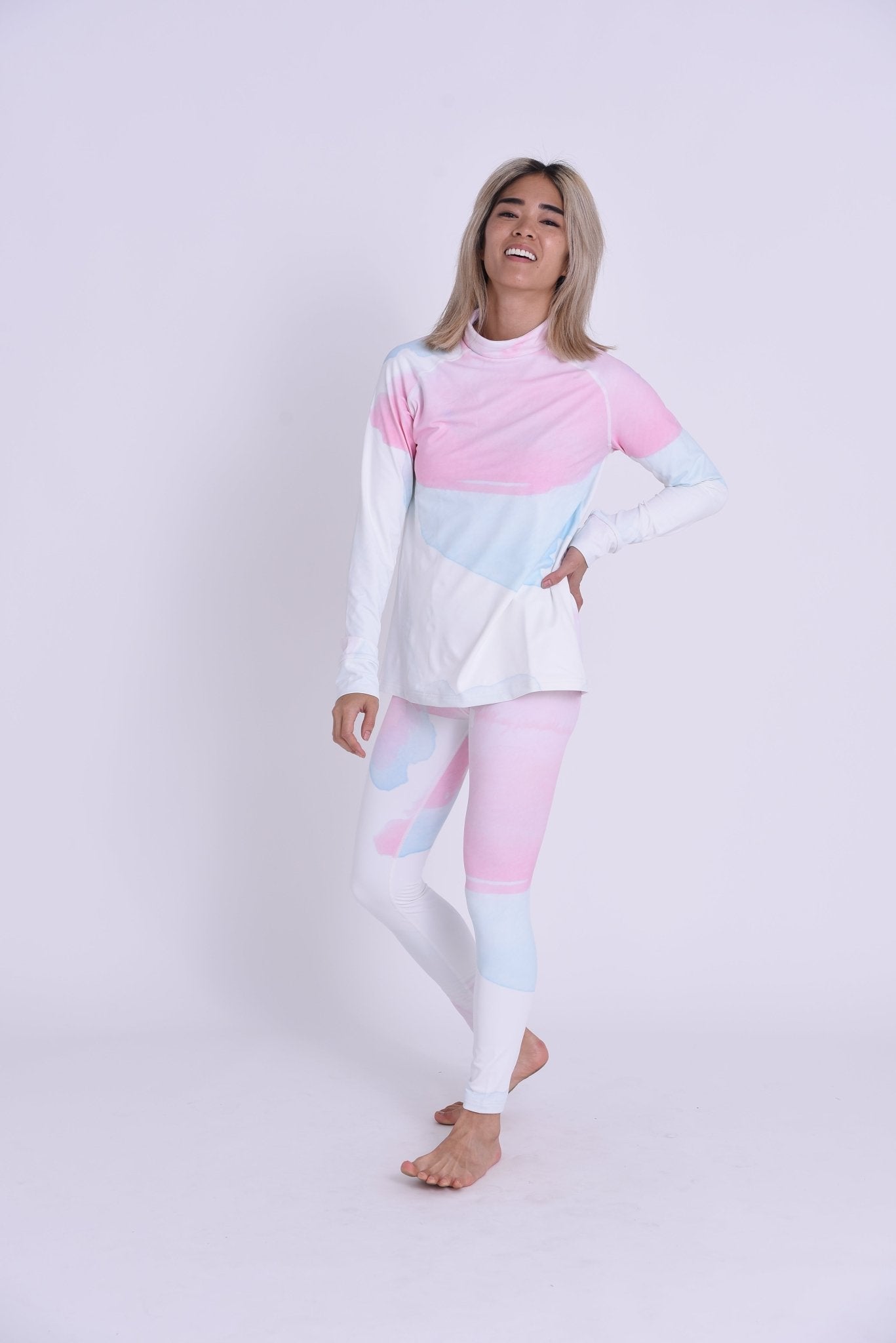 Watercolour Womens Baselayer Top - OOSC Clothing - USA