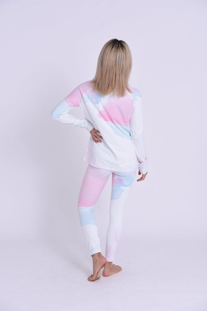 Watercolour Womens Baselayer Top - OOSC Clothing - USA