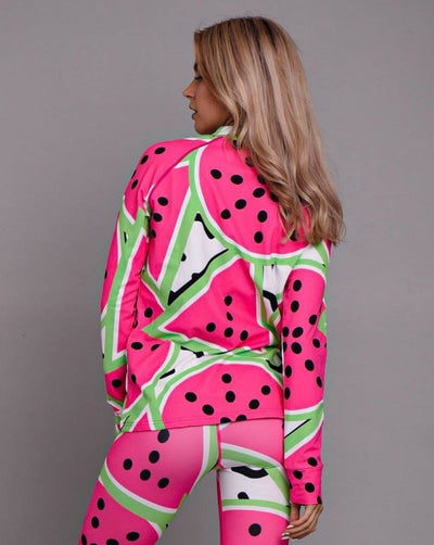 Watermelon Women's Pink Base Layer Top - OOSC Clothing - USA