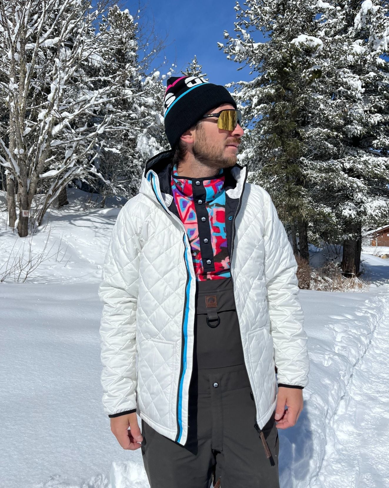 White Glacier Thermolite® Insulated Jacket - Men's - OOSC Clothing - USA