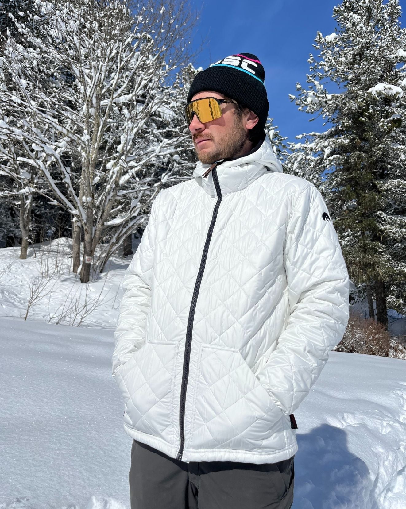 White Glacier Thermolite® Insulated Jacket - Men's - OOSC Clothing - USA