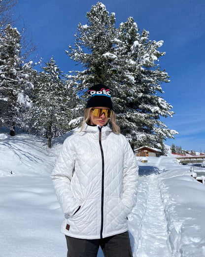 White Glacier Thermolite® Insulated Jacket - Women's - OOSC Clothing - USA