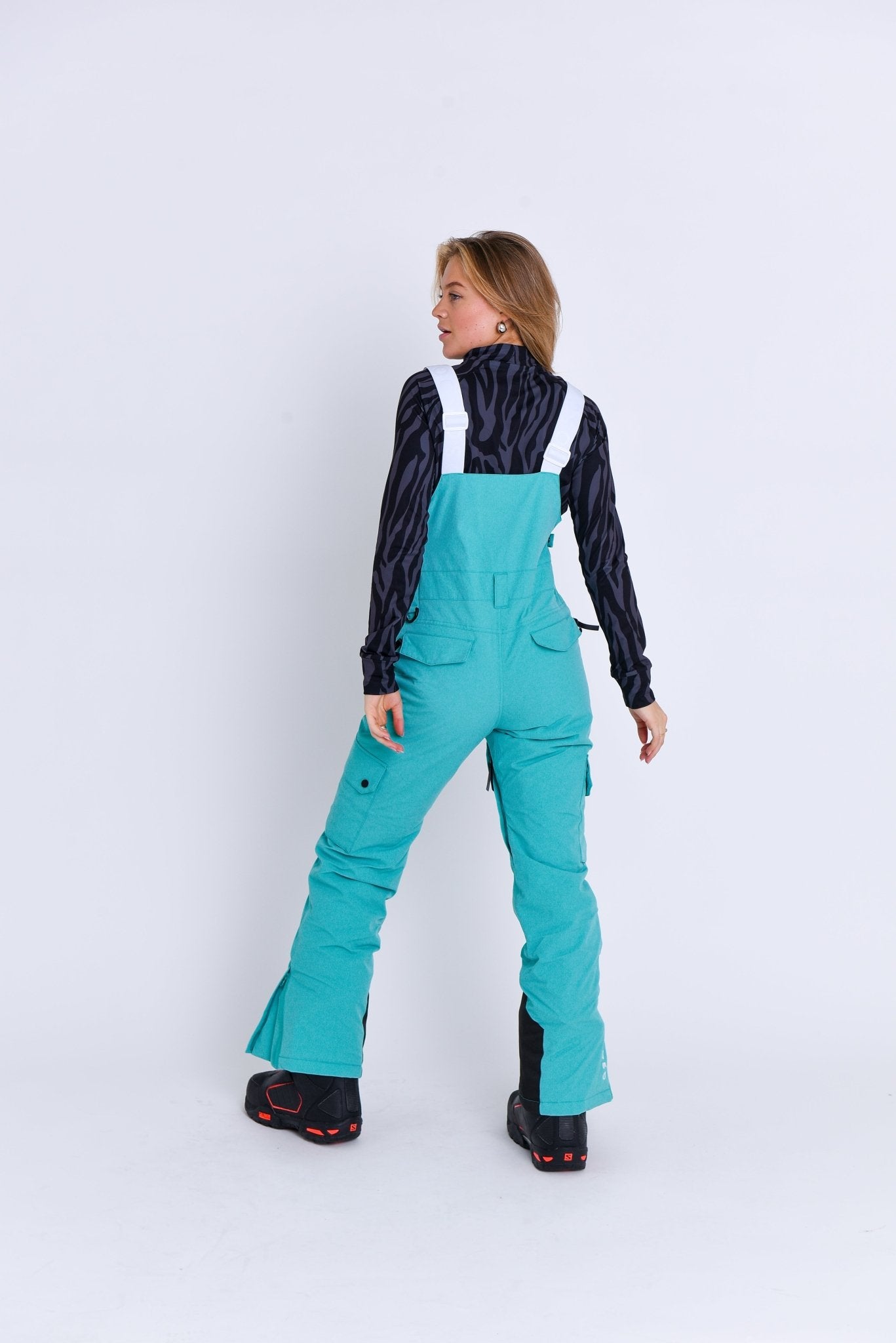 Yeh Girl Bib Pant - Aqua - OOSC Clothing - USA