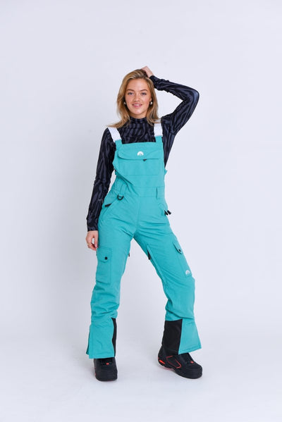 Yeh Girl Bib Pant - Aqua - OOSC Clothing - USA