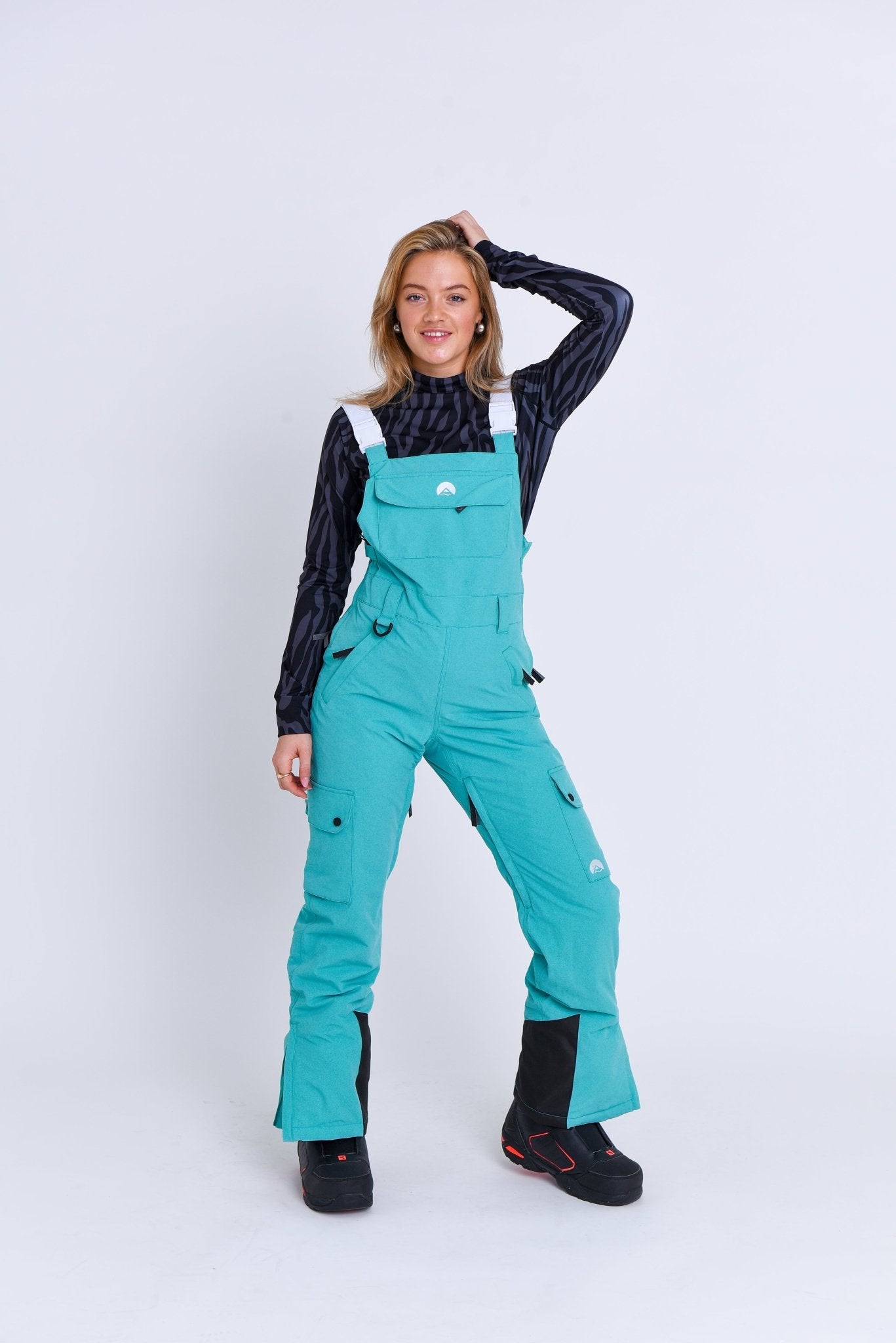 Yeh Girl Bib Pant - Aqua - OOSC Clothing - USA