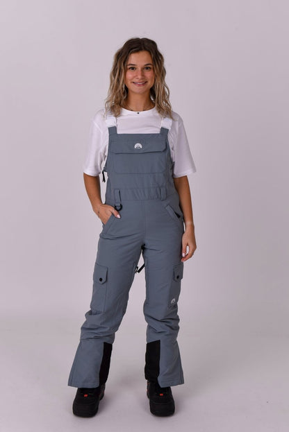 Yeh Girl Bib Pant - Grey - OOSC Clothing - USA