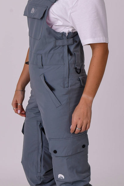 Yeh Girl Bib Pant - Grey - OOSC Clothing - USA