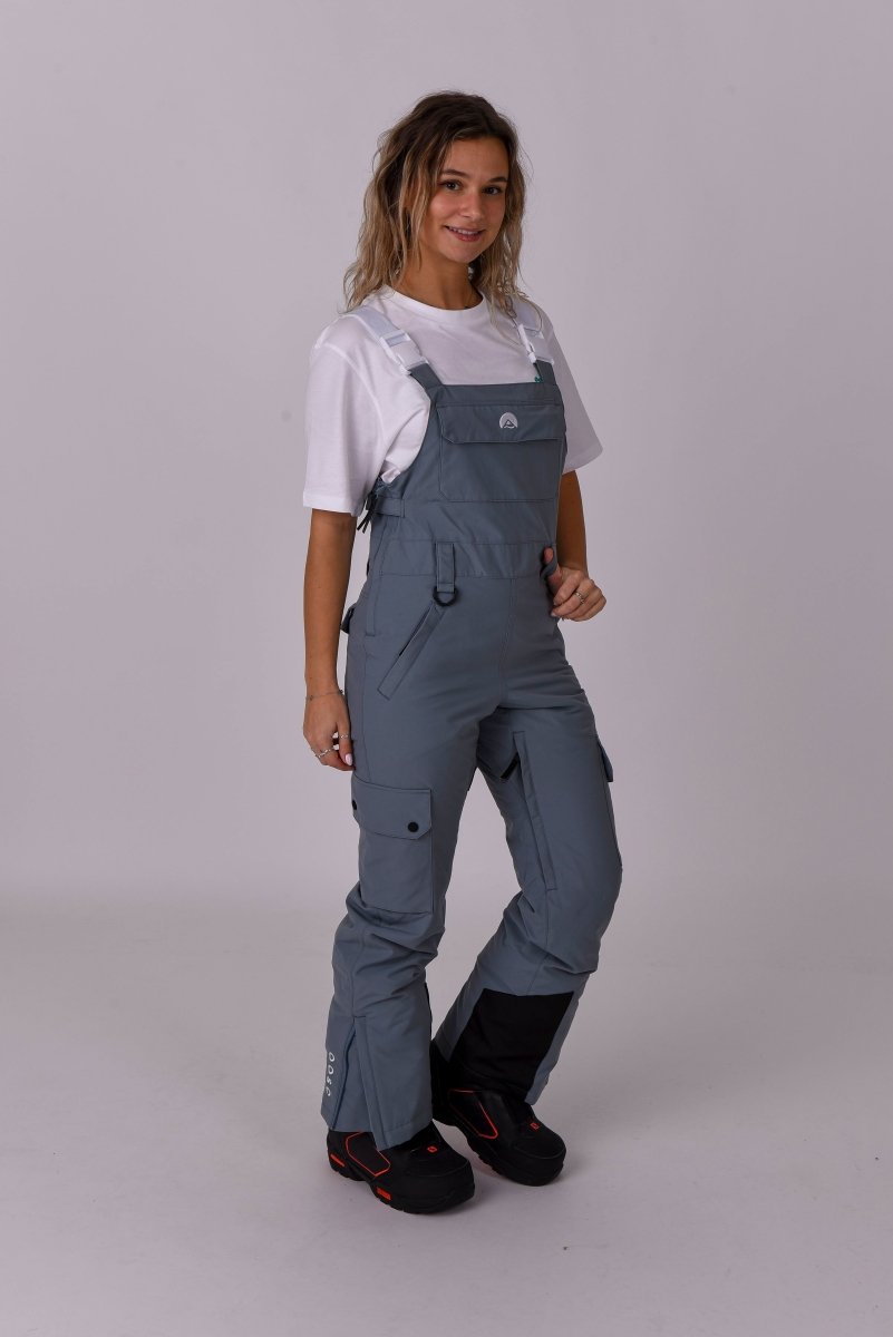 Yeh Girl Bib Pant - Grey - OOSC Clothing - USA