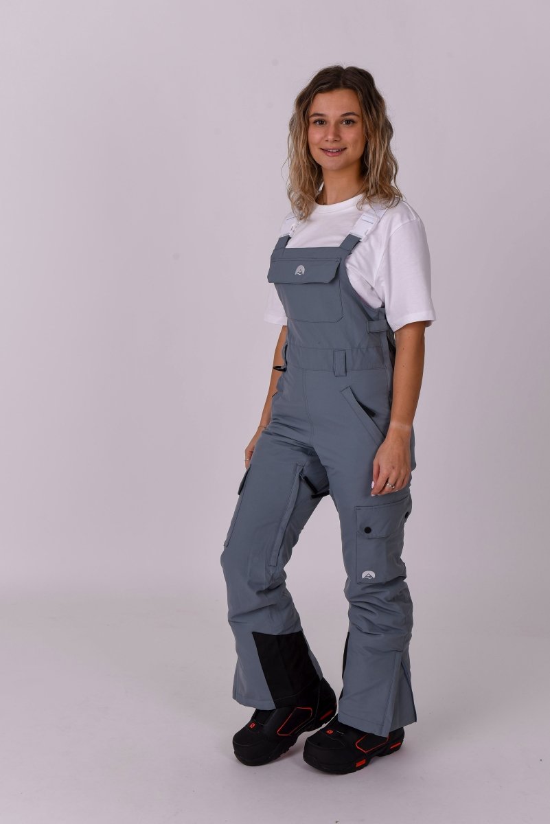 Yeh Girl Bib Pant - Grey - OOSC Clothing - USA