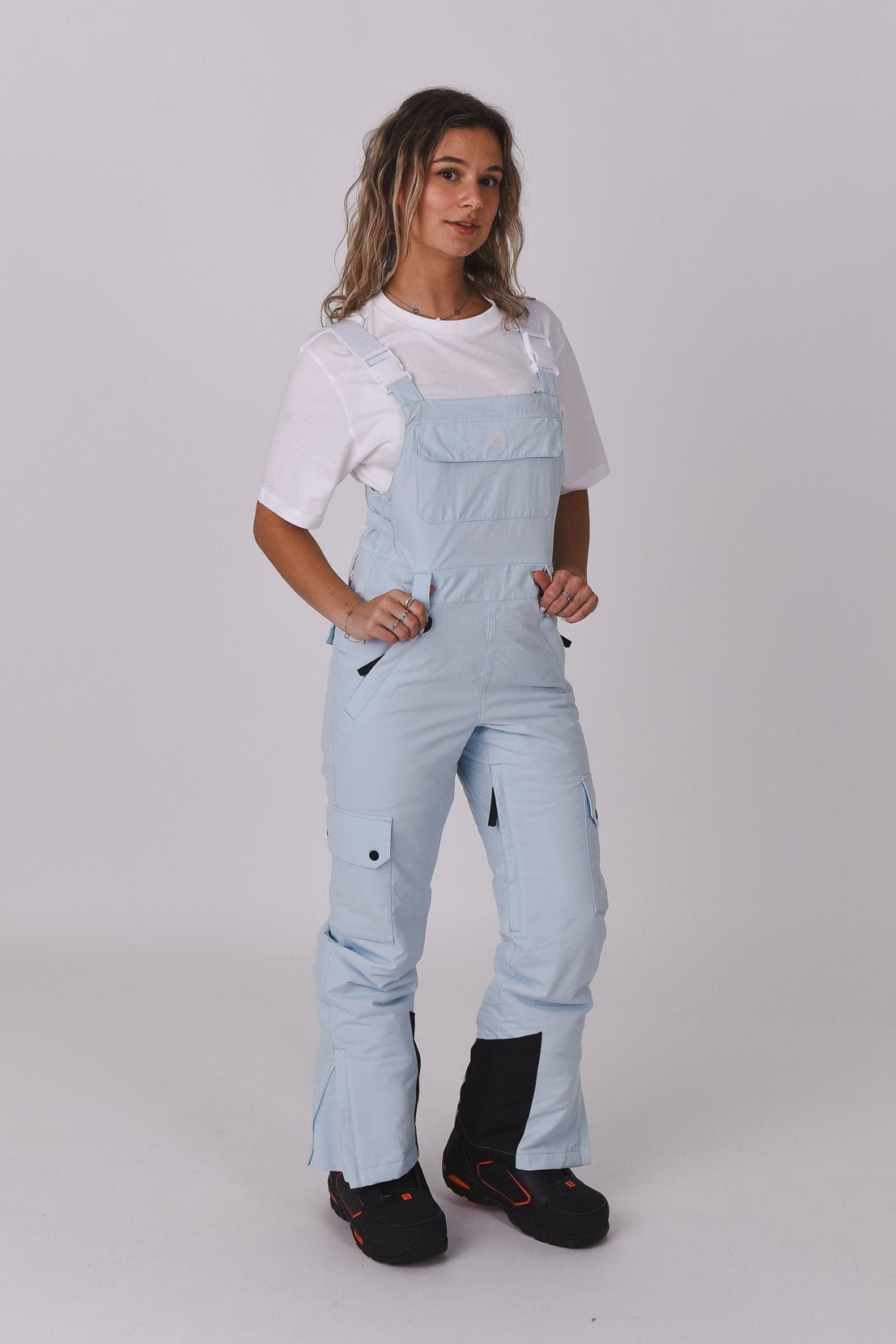 Yeh Girl Bib Pant Ice Blue - OOSC Clothing - USA