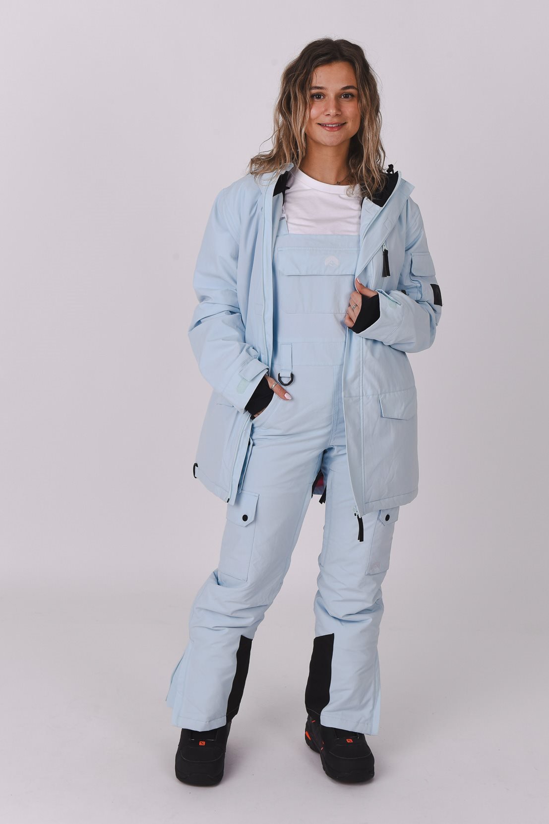 Yeh Girl Bib Pant Ice Blue - OOSC Clothing - USA