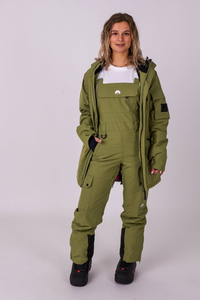 Yeh Girl Bib Pant - Khaki - OOSC Clothing - USA